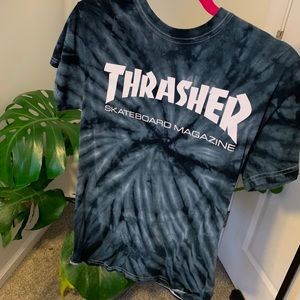 Tie dye thrasher shirt.